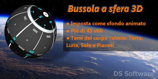 Bussola A Sfera 3D e carta da parati animata screenshot 1