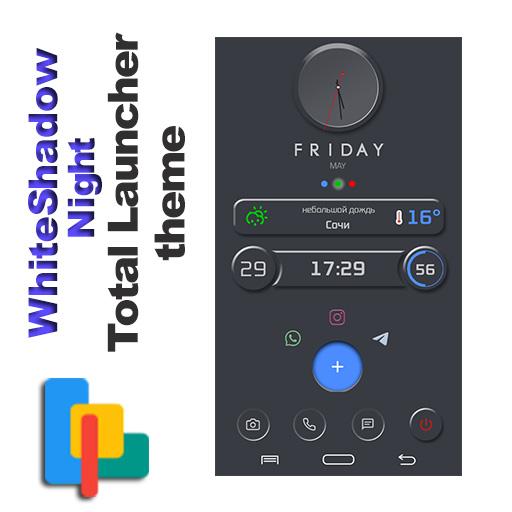 WhiteShadow Night Theme for Total Launcher icon