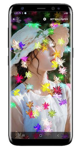 Magic glow Flowers Live Wallpaper screenshot 2