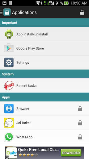 Smart AppLock screenshot 1