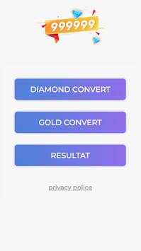Free Diamonds For FIRE Convert screenshot 1