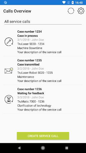 TRUMPF Service App screenshot 2