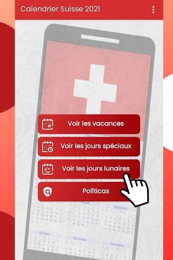 Calendrier Suisse 2021 pour mobile gratuit screenshot 7