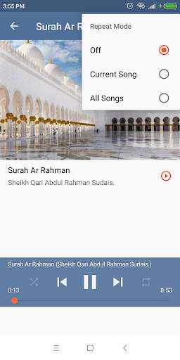 Surah Rahman Sudais MP3 screenshot 6