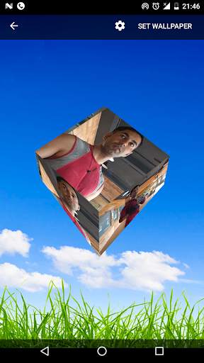 Photo Cube 3D Live Wallpaper screenshot 2
