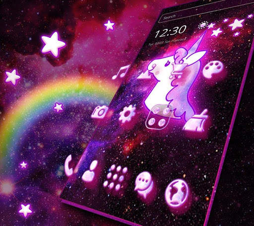 Galaxy glitter Pony Unicorn Theme screenshot 3