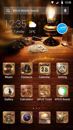 Western cowboy style launcher theme screenshot 1