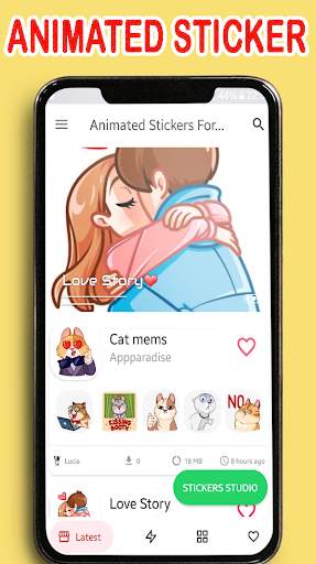 Animated Sticker maker for Whatsapp WAStickerApp🎁 screenshot 1