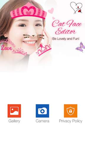 Cat Face & Heart Crown Stickers Best One Camera screenshot 7