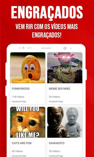Vídeos para Whatsapp e Status - Tagger Downloader screenshot 1