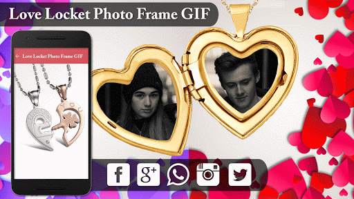 Love Locket GIF Photo Frame Editor 2 تصوير الشاشة