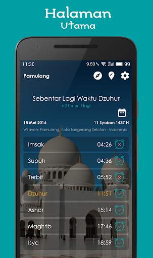 Jadwal Sholat, Kiblat & Adzan screenshot 1