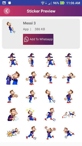 Messi Stickers For Whatsapp screenshot 4