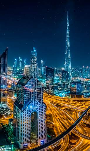 Dubai Night Live Wallpaper (backgrounds & themes) screenshot 3