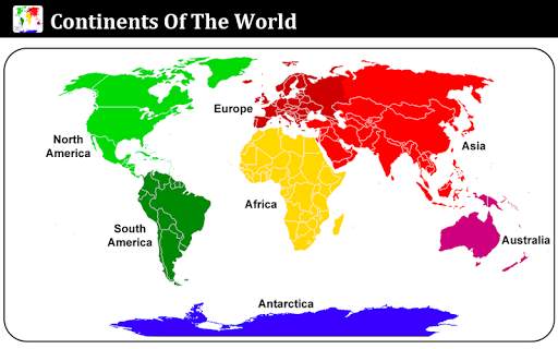 Continents of world screenshot 4