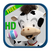 Talking Cow Free أيقونة