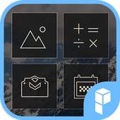 Black Square Icon Pack 1.0