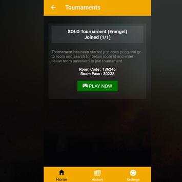 Tournaments for PUBG screenshot 1