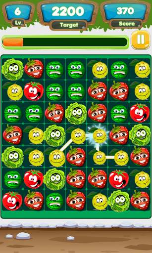 Fruit & Veggies : Link Line Match 3 Puzzle Game screenshot 17
