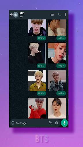 Jimin BTS Animated Stickers WA screenshot 8