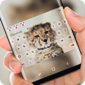 Cute Cheetah Keyboad Theme 10001001