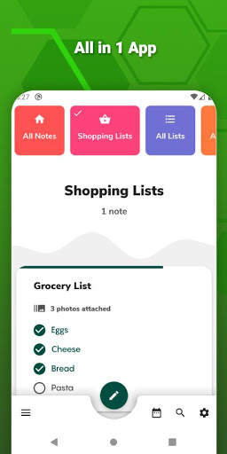 Express Note - Realtime Shopping List & Calendar screenshot 1