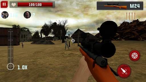 Zombie Sniper shooter 3D screenshot 4