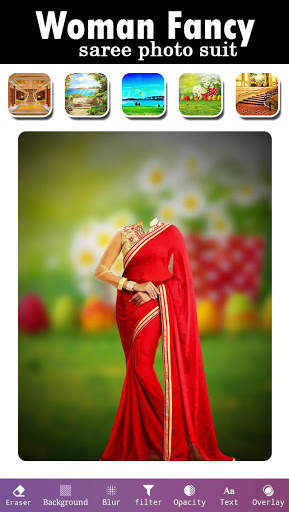 Woman Fancy Saree Photo Suit 2 تصوير الشاشة