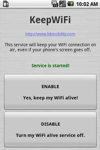 KeepWiFi screenshot 2