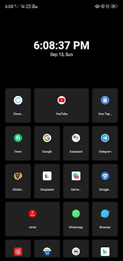 Square Pixel - Minimalist Launcher screenshot 1