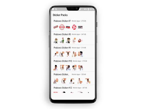 Stiker Prabowo Sandi Untuk WhatsApp - WAStickerApp screenshot 2