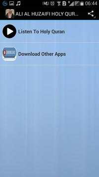 ALI AL HUZAIFI HOLY QURAN MP3 screenshot 1