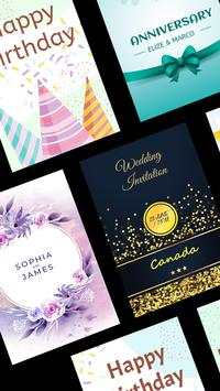Video Invitation Card Maker - Wedding & Birthday screenshot 1