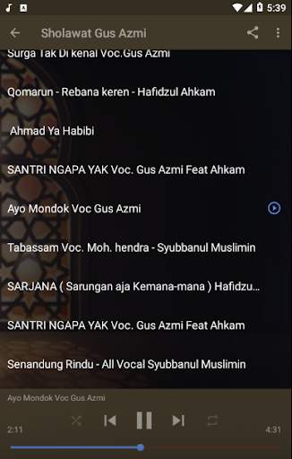 Sholawat Gus Azmi Offline & Syubbanul Muslimin screenshot 3