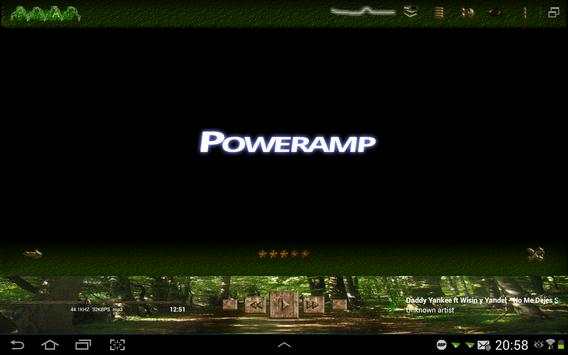 Poweramp Skin Green Jungle скриншот 6