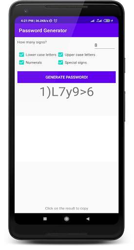 Password Generator screenshot 1