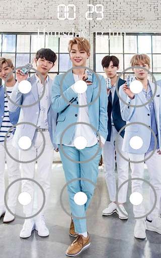 Wanna One Pattern Lock Screen 1 تصوير الشاشة