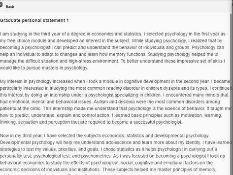 Personal Statement Lite screenshot 3