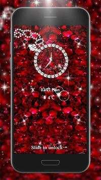 Rose Diamond Love Shining Tema screenshot 1