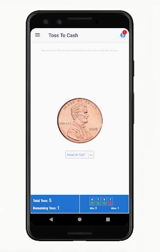 Toss To Cash - Real Money Earning App screenshot 1