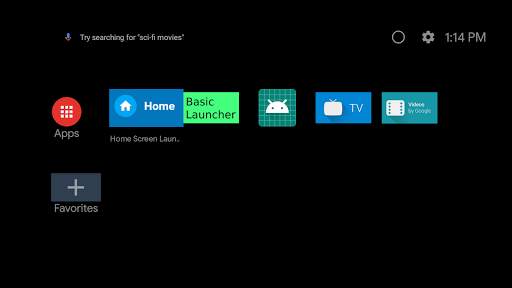Basic TV Launcher screenshot 1