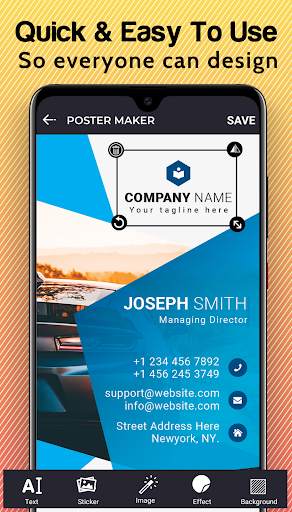 Business, Visiting Card Maker & Designer screenshot 5
