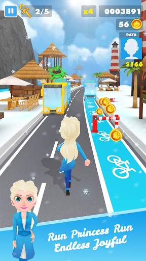 Subway Princess Runner Surf screenshot 1