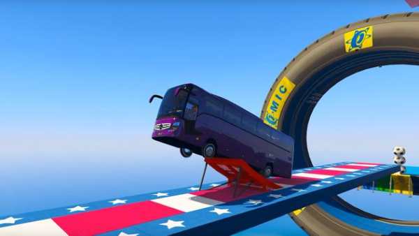 Superheroes Coach Bus Stunts: Speed Racing Games screenshot 4