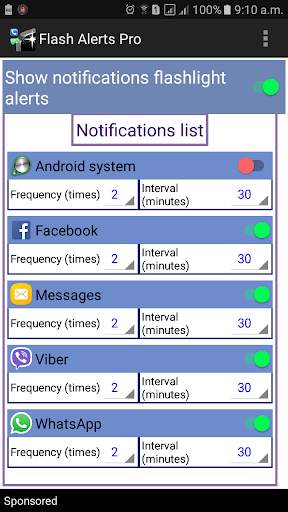 Flash Alerts Pro screenshot 2