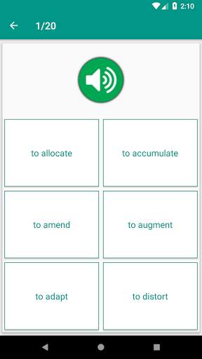 TOEFL Speaking Vocabulary with audios скриншот 3