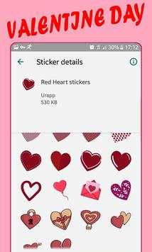 Valentine Days Aufkleber für WhatsApp WAStickerapp screenshot 5