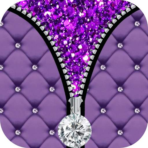 Purple Diamond Zipper Screen 1.0.5