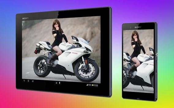 Racing Girl LiveWallpaper स्क्रीनशॉट 8