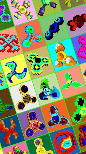 Fidget Spinner 3D Color by Number : Voxel Coloring screenshot 2